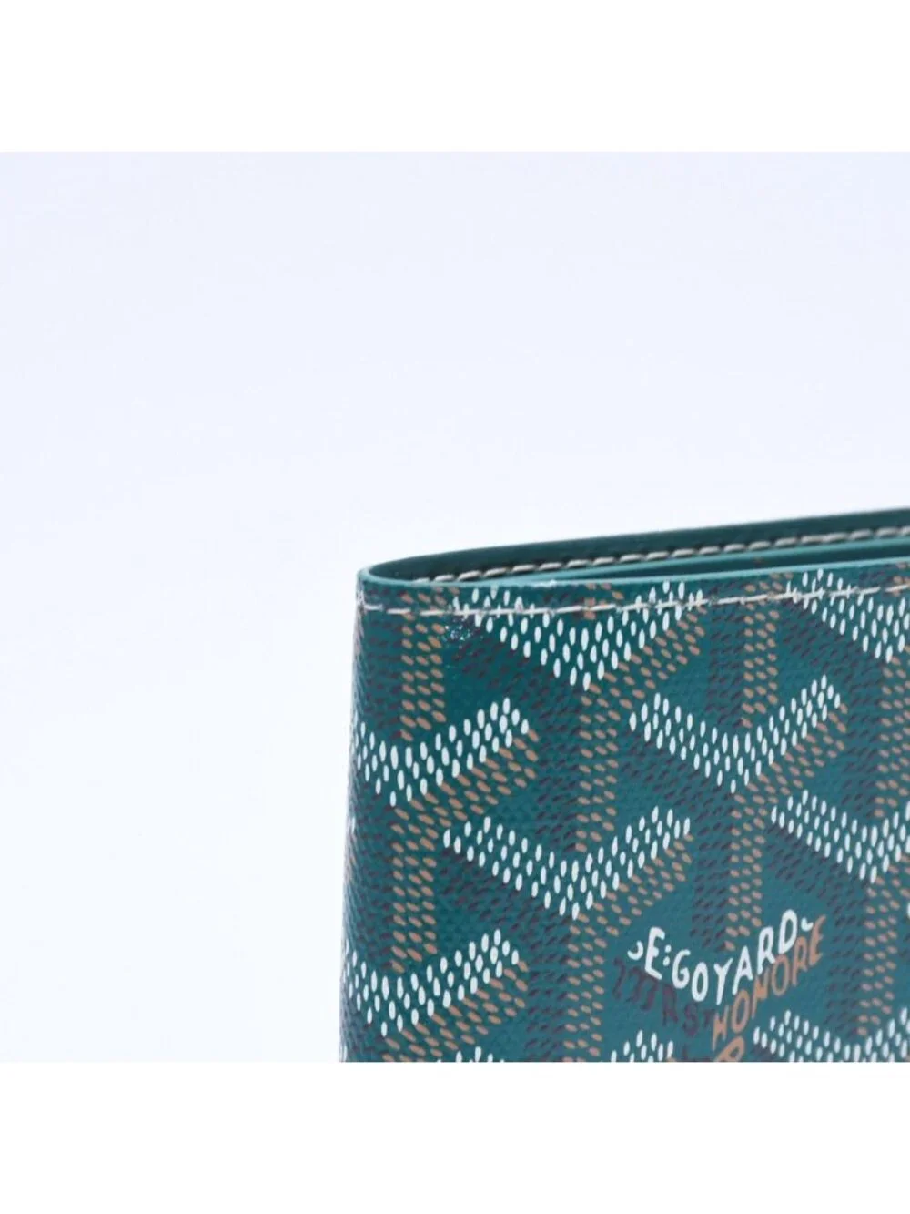 Goyard Victoire Wallet Leather Green